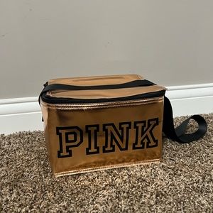 PINK Coral Makeup Bag With Strap